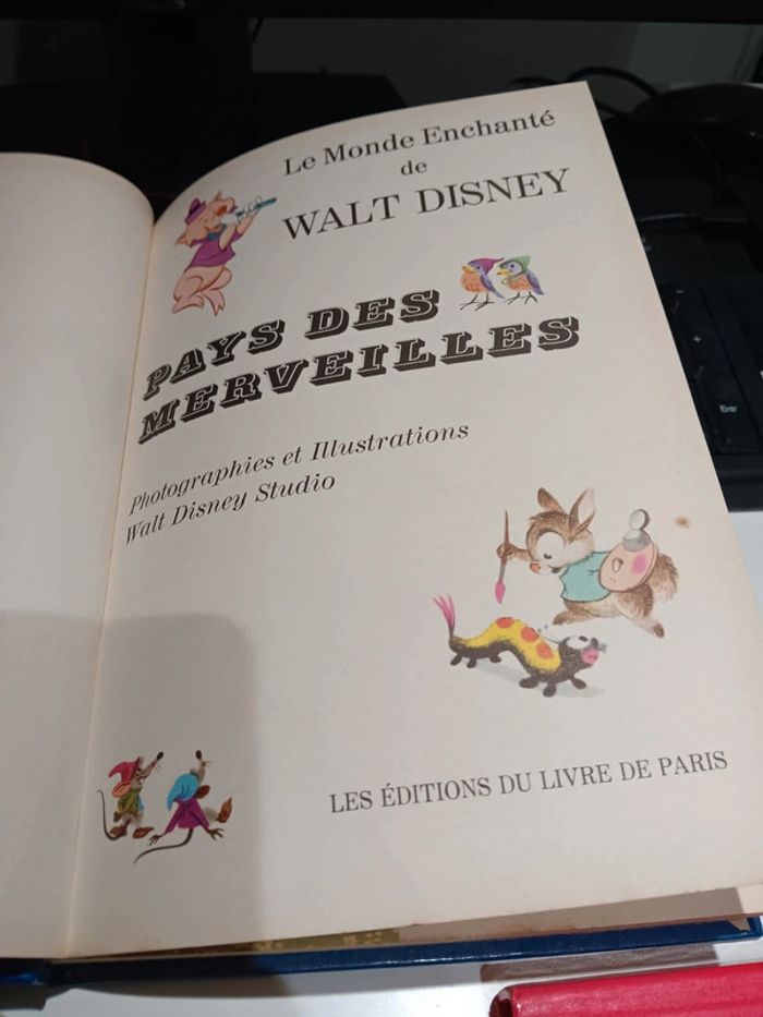 Lot 3 livres vintage Disney Le monde enchanté de Walt Disney 256 page chacun dépôt légal 1978 - photo numéro 4