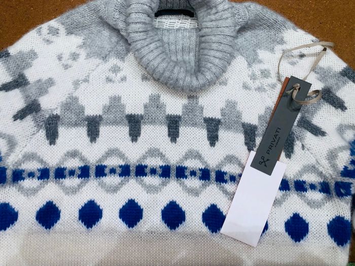 Pull col roulé alpaga et laine mérinos Privati Firenze - photo numéro 3