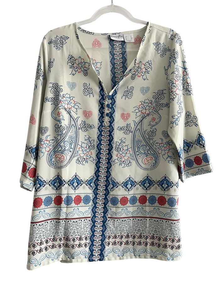 blouse manches 3/4 femme taille 44