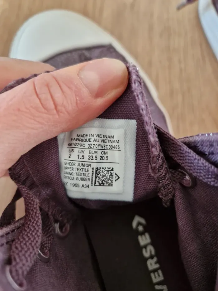 Converse haute - 33.5 - photo numéro 5