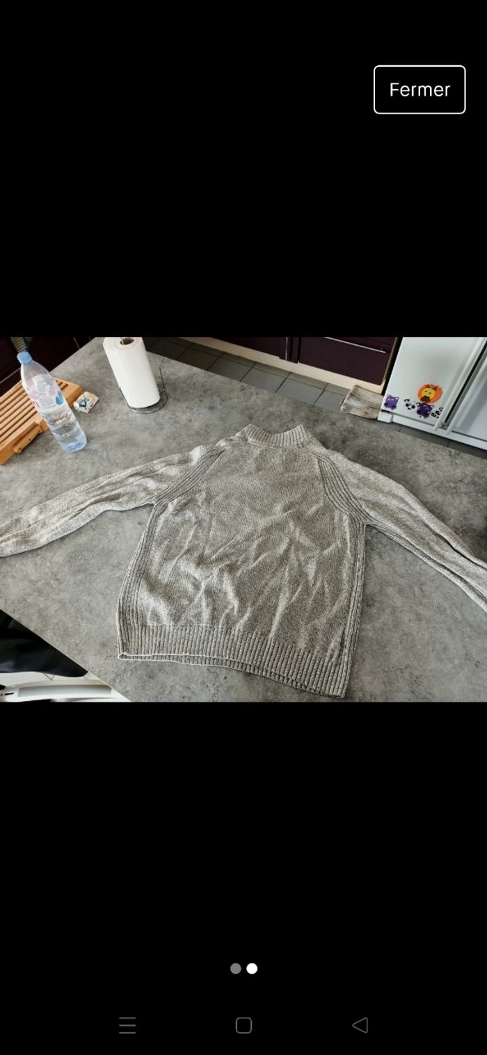 Pull gris - photo numéro 2