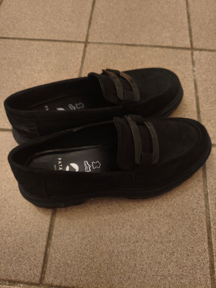 Paire de mocassin noirs femme - taille 38 - photo numéro 4