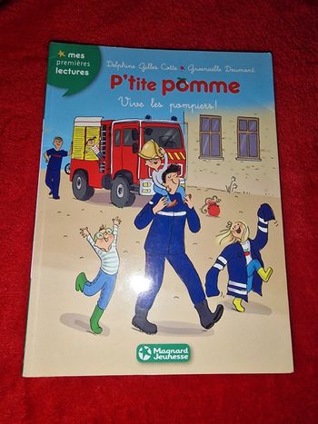 Livre p'tite pomme vive les pompiers