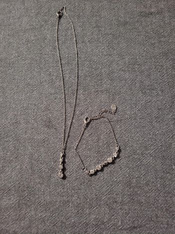 Collier et bracelet "diamant"