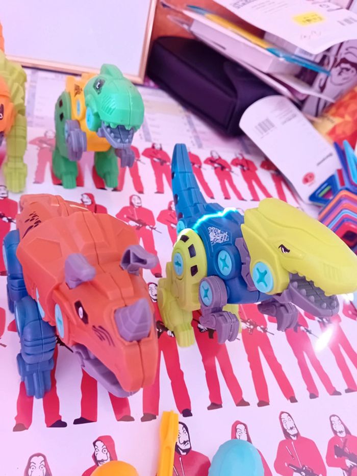 Lot de 5 dinosaures à constuire - photo numéro 4