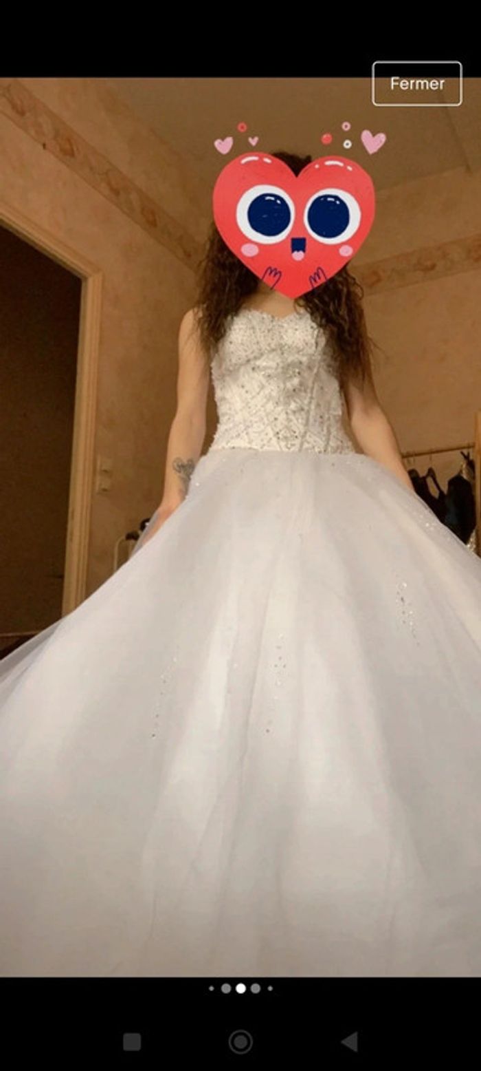 Robe de mariée neuve S bustier - photo numéro 6