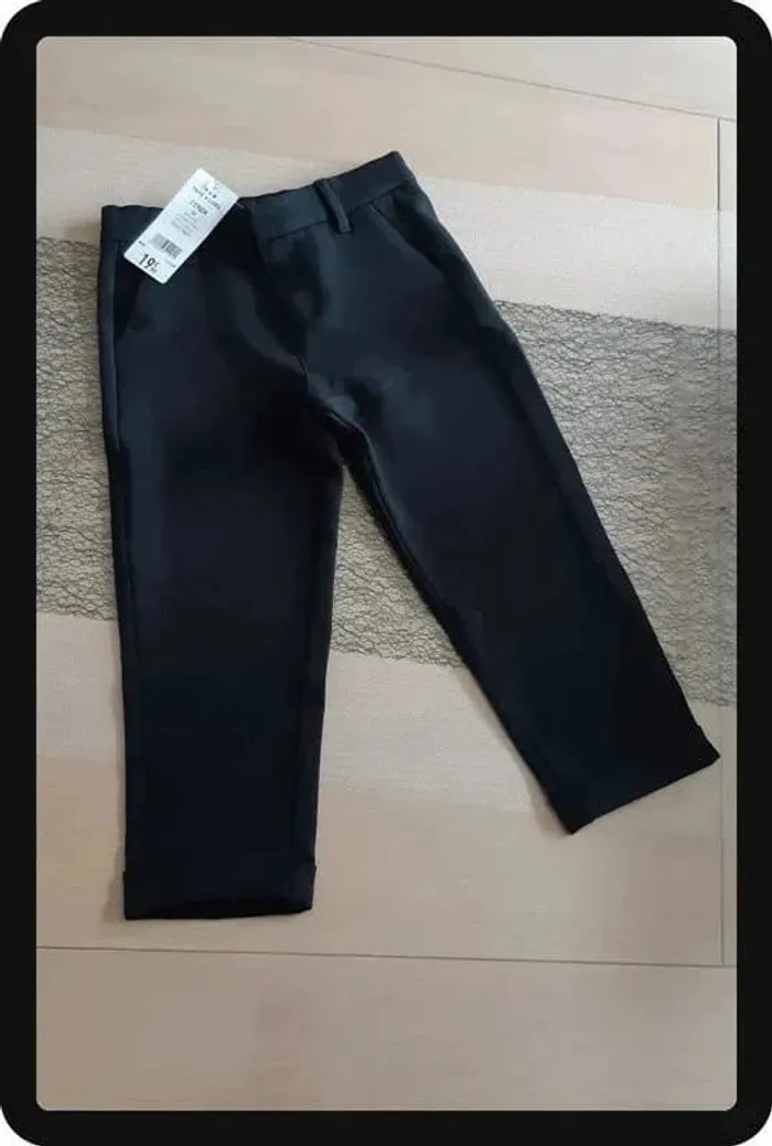 Pantalon de smoking (de costume) noir tape à l'oeil 3 ans neuf avec étiquette