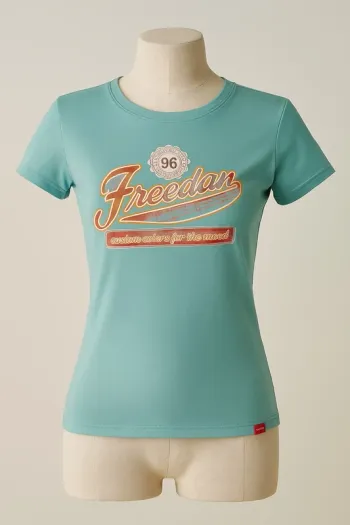 T-shirt bleu clair “Freedom” - Taille S Edc esprit