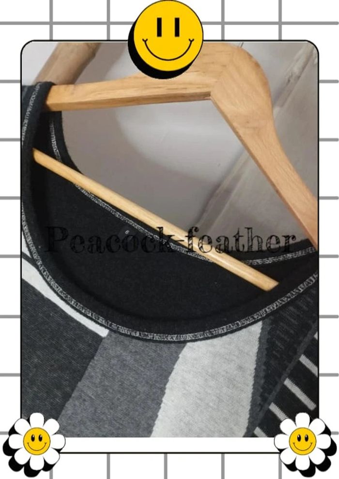 Pull sans manches noir gris T6 - photo numéro 3