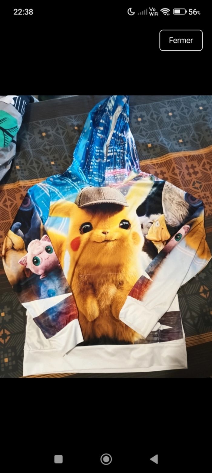 Sweat à capuche Pikachu
