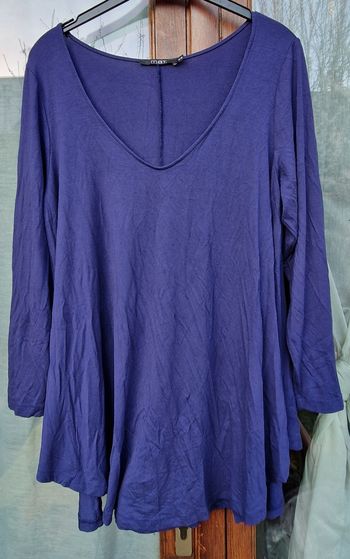 Tunique fluide bleu mauve MA.T – Taille 42 (indiqué 05)