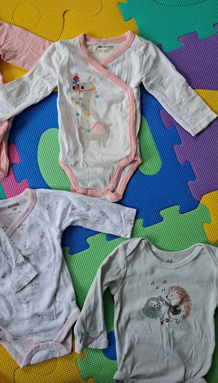 Lot de 6 bodies ML 1 mois + 1 bonnet - photo numéro 7