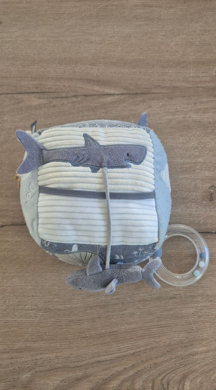 Cube d'activités en tissus Océan blue - photo numéro 2