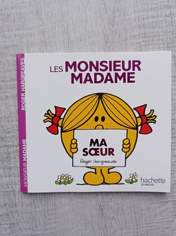 Livre monsieur madame ma soeur