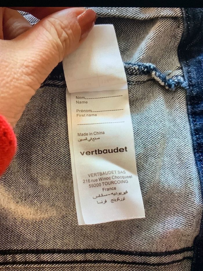Veste jean Vertbaudet taille 6 ans - photo numéro 4