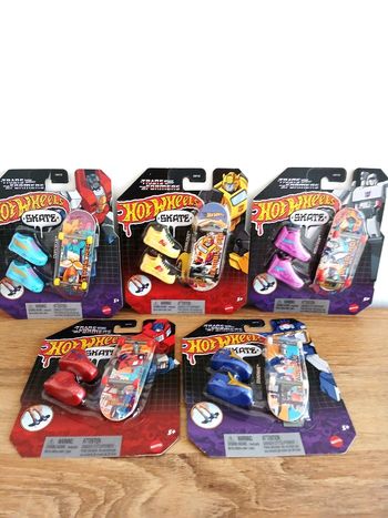 Lot de 5 Hotwheels Skate Transformers