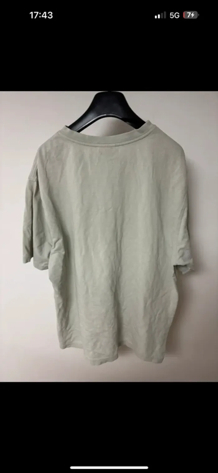 T-shirt Lacoste gris clair col V – Taille 7 (XXL) - photo numéro 5
