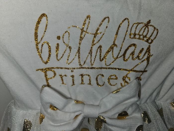 Robe anniversaire fille “Birthday Princess” - Taille 90 cm - photo numéro 3