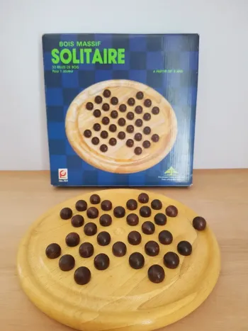 Pintoy, jeu en bois Solitaire