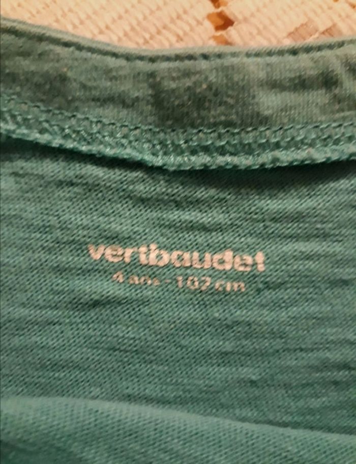 Robe rayé vert/bleu 4 ans Verbaudet - photo numéro 3