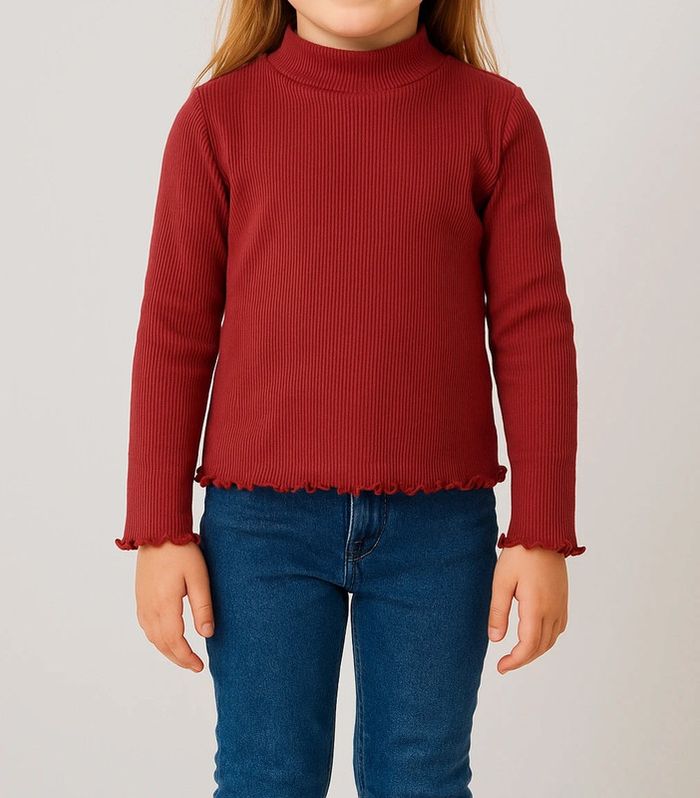 pull côtelé bordeaux - KIABI - 4 ans - photo numéro 6