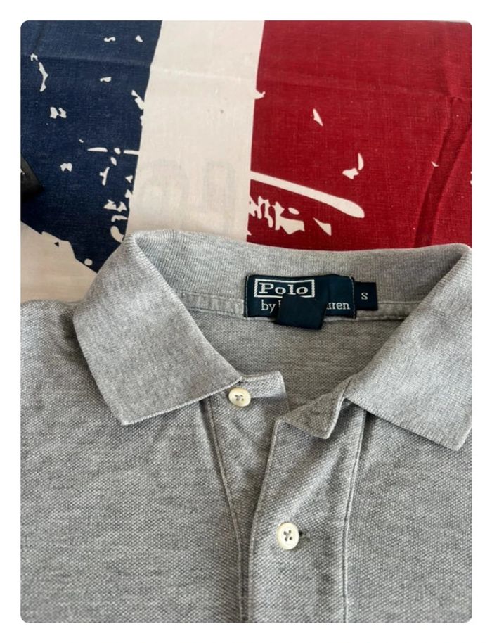 Polo Ralph Lauren gris/cavalier bleu marine taille S - photo numéro 4