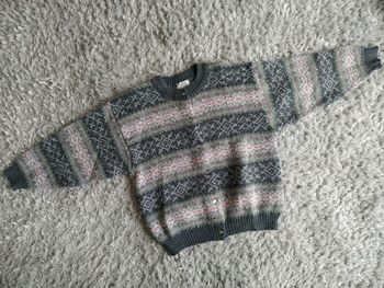 Gilet gris et rose Coudémail