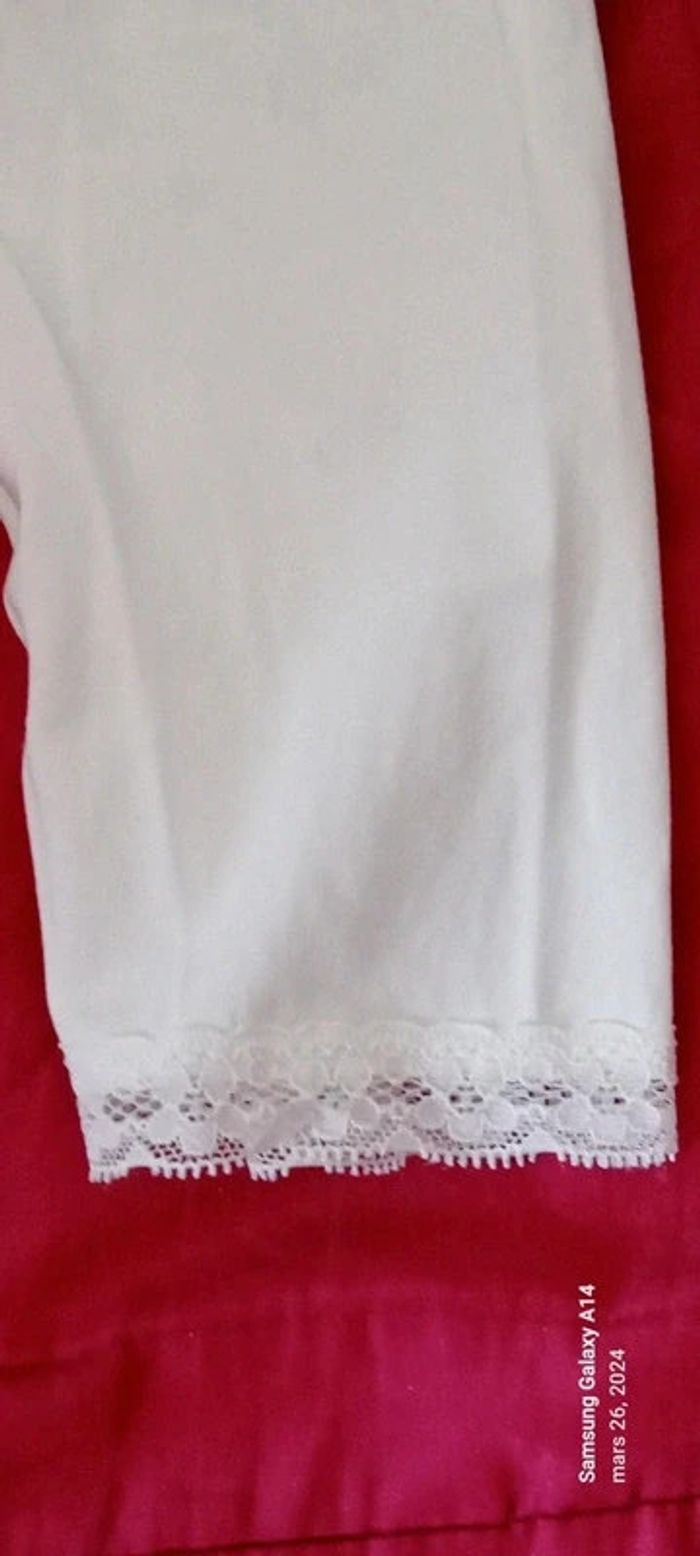 Leggings blanc bas en dentelle fille 164 cm h&m - photo numéro 8