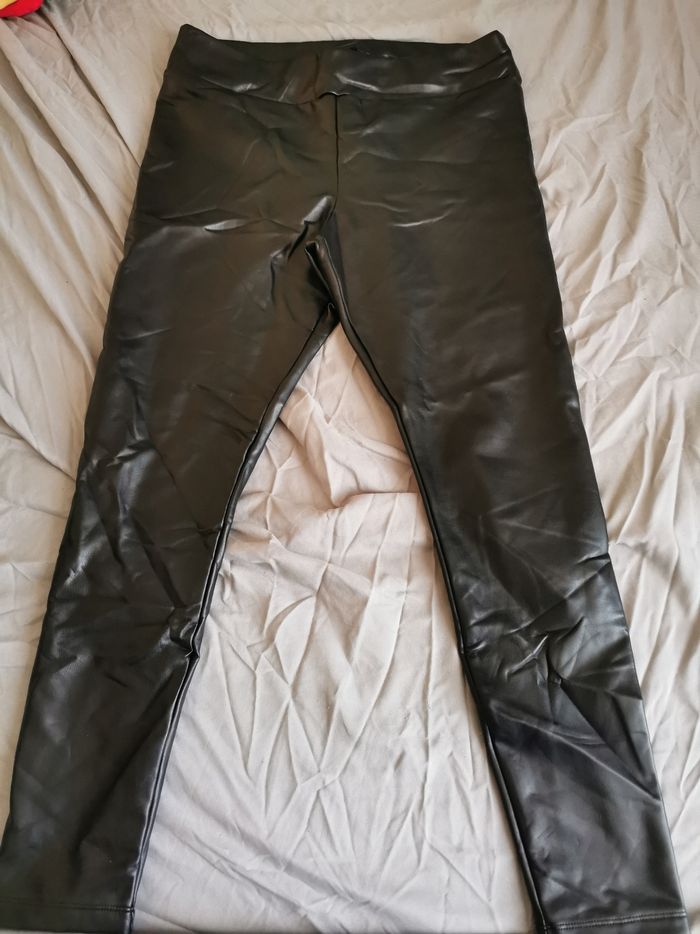 Pantalons semi cuir femme