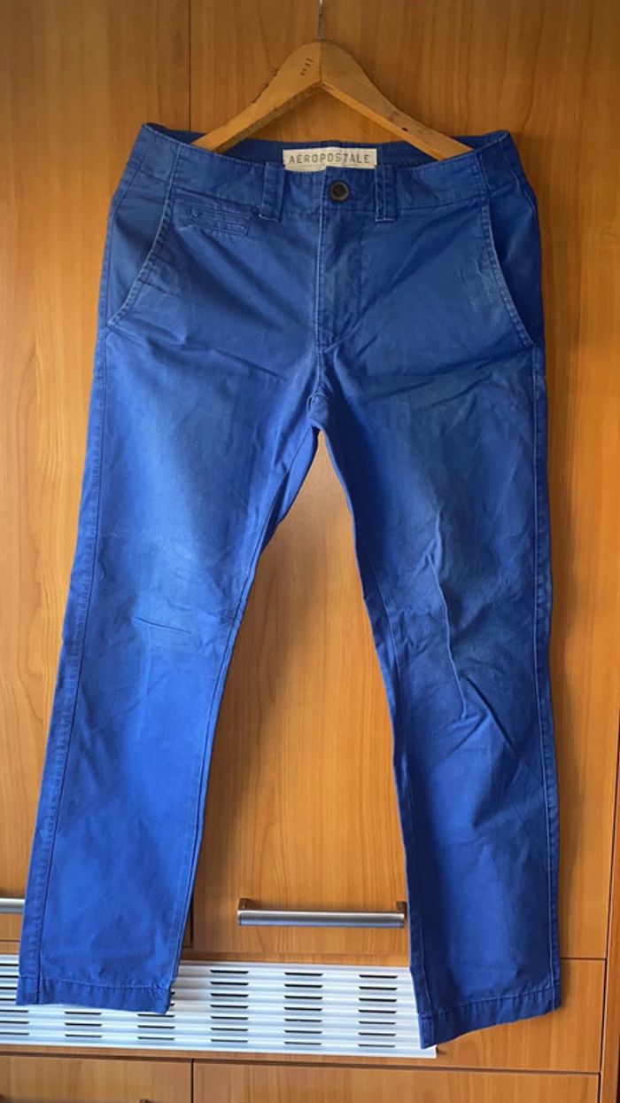Pantalon chino bleu Aeropostale M