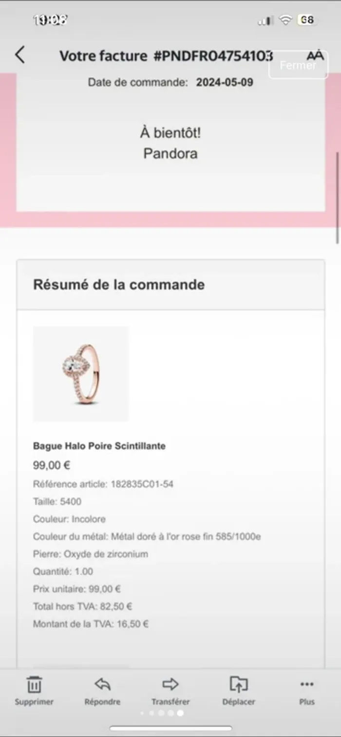 Bague Pandora - photo numéro 7