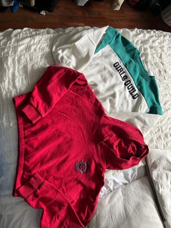 Lot de 2 sweat-shirt courts 12 ans