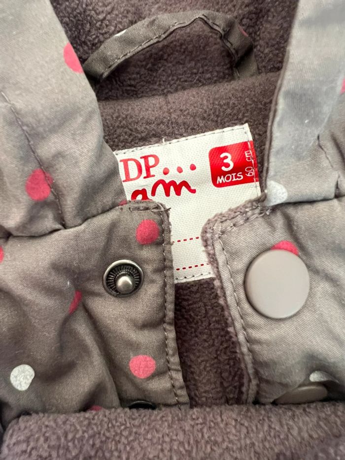 Vend combipilote hiver fille dpam 3 mois très bon état - photo numéro 3