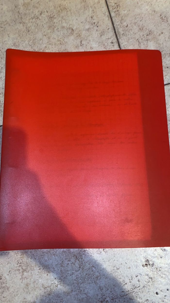 classeur rouge