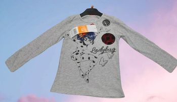 Tee-shirt fille " Miraculous " manches longues
