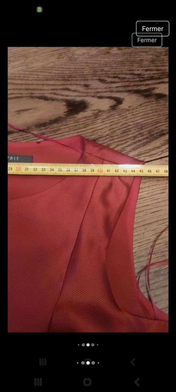 Magnifique Robe rouge bordeaux Esprit fr 44 - photo numéro 13