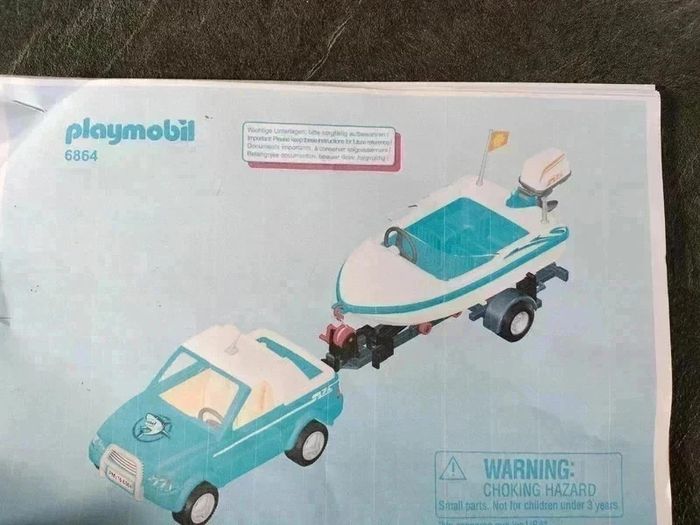 20 € 🚤 Playmobil 6864 – Voiture avec Bateau 🚤 - photo numéro 6