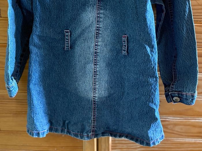 Veste en jean, avec poches, trous pour ceinture - Taille 6/8 ans - photo numéro 7
