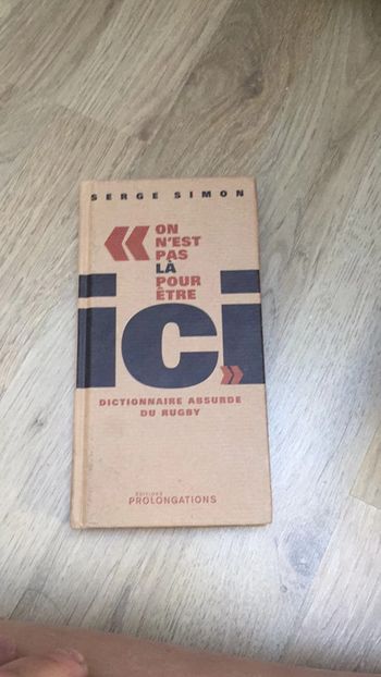 Livre on n’est pas la pour être ici rugby neuf