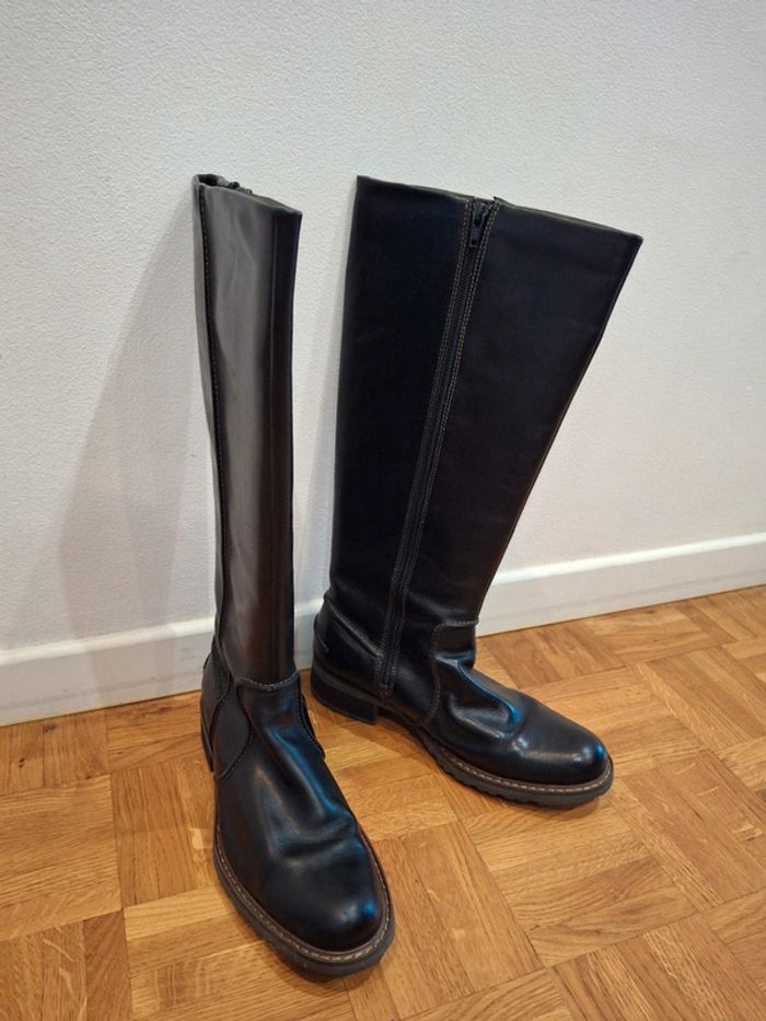 Bottes cuir noir sebago taille 38 - photo numéro 3