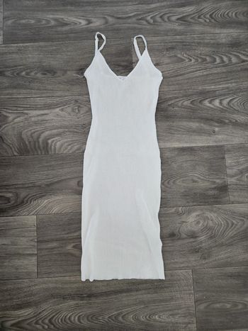 Robe blanche stretch