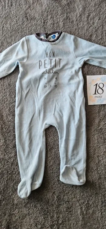 Pyjama 1 pièce chaud 18 mois