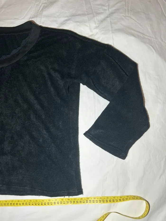 Blouse vintage noire - photo numéro 4