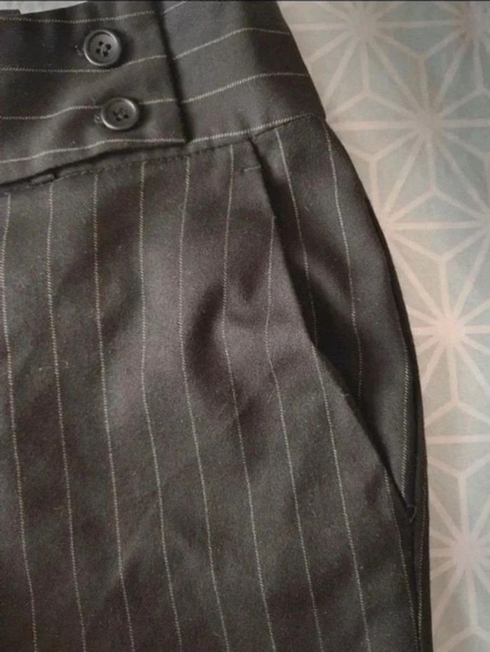 Pantalon Etam noir à rayures taille 36 - photo numéro 9
