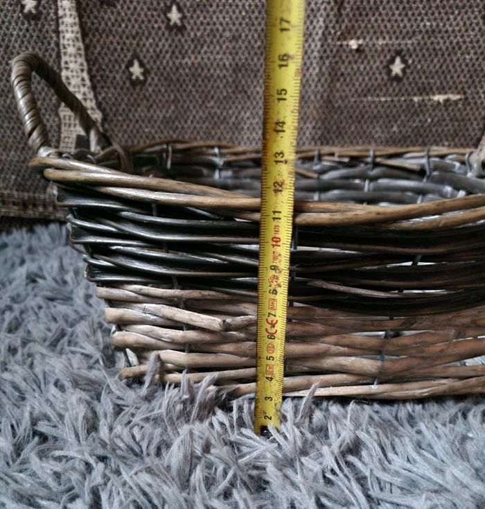 Corbeille en osier (panier) vintage - photo numéro 6