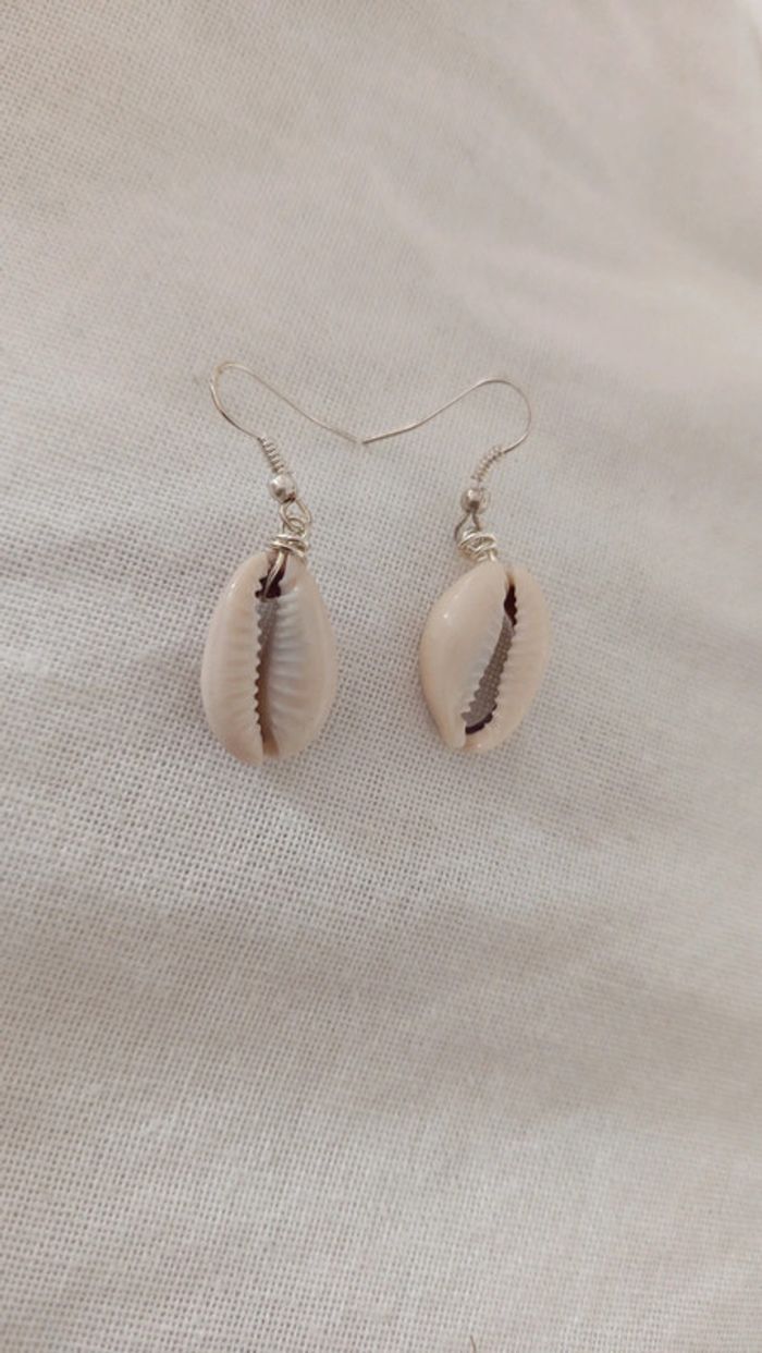 Boucles d'oreilles coquillage