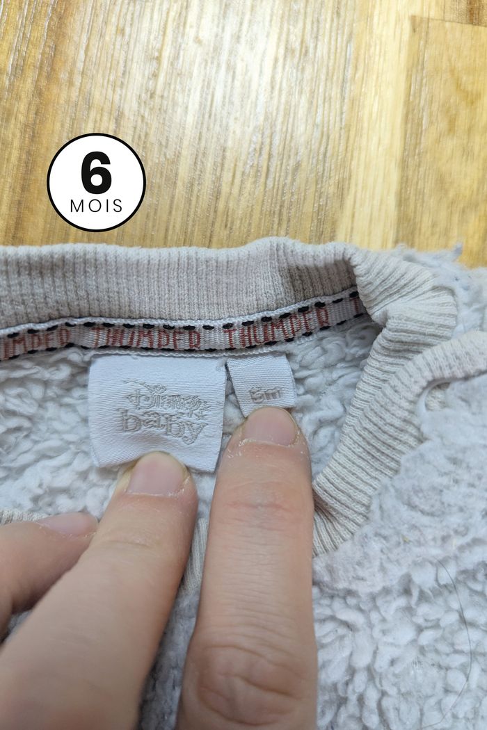 Pull chaud Panpan lapin Disney 6 mois - photo numéro 3