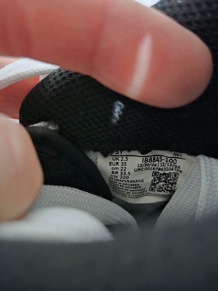 Nike air force 1 taille 35 neuves authentiques blanc noir - photo numéro 6