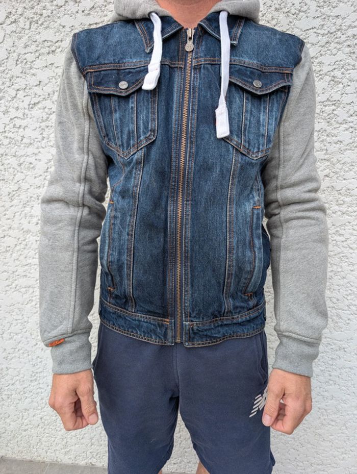 Blouson jean moto avec coque homme - photo numéro 2
