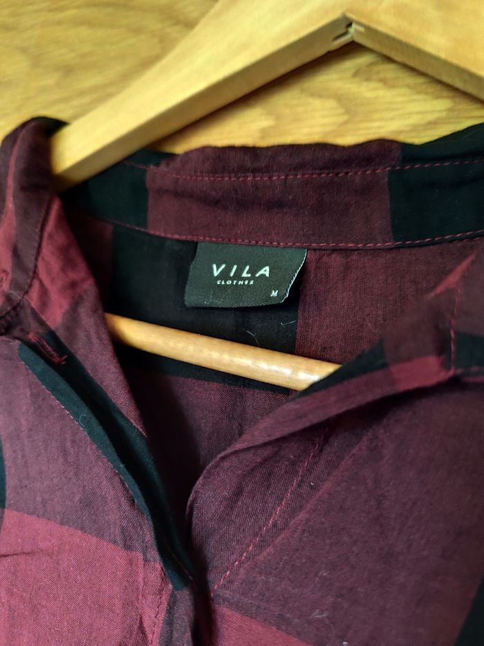 Chemise à carreaux rouge et noir - photo numéro 2